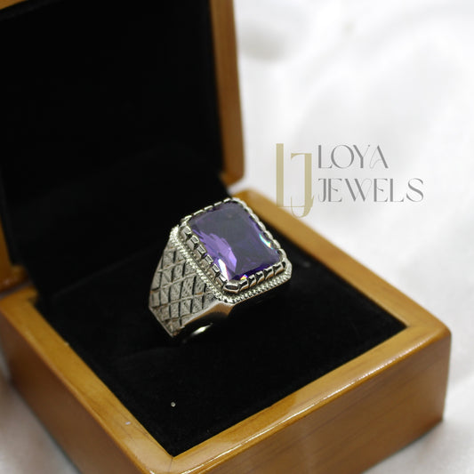 Natural Handmade Amethyst Ring