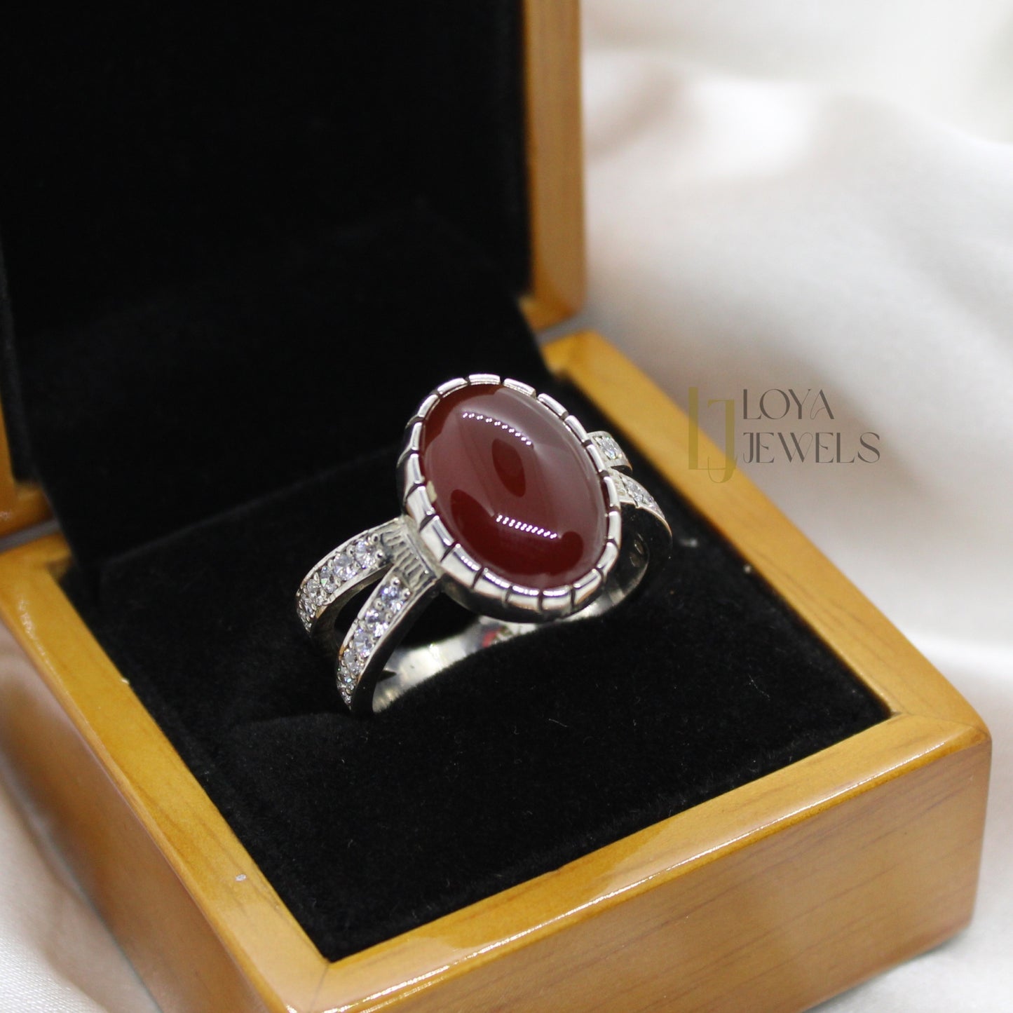 Natural Women Aqeeq Agate Ring