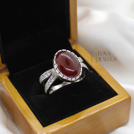 Natural Women Aqeeq Agate Ring