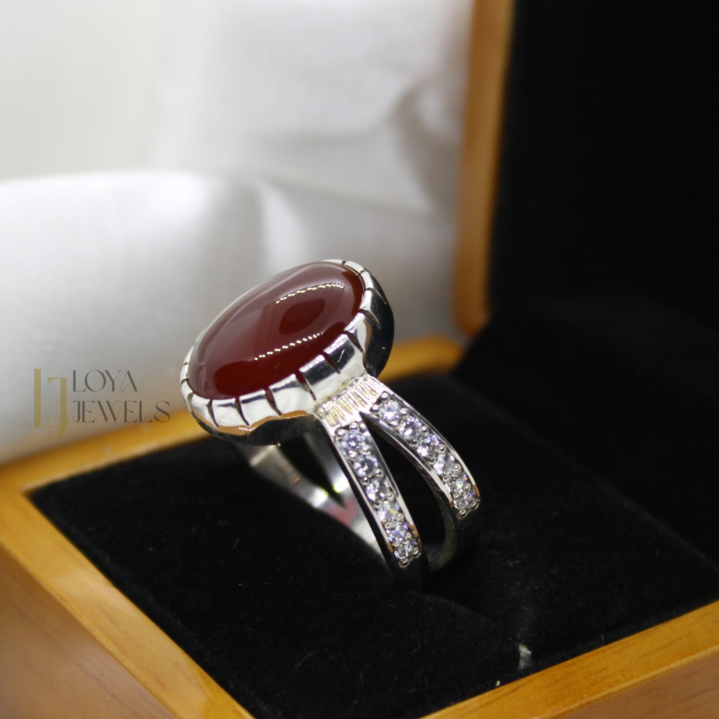 Natural Women Aqeeq Agate Ring