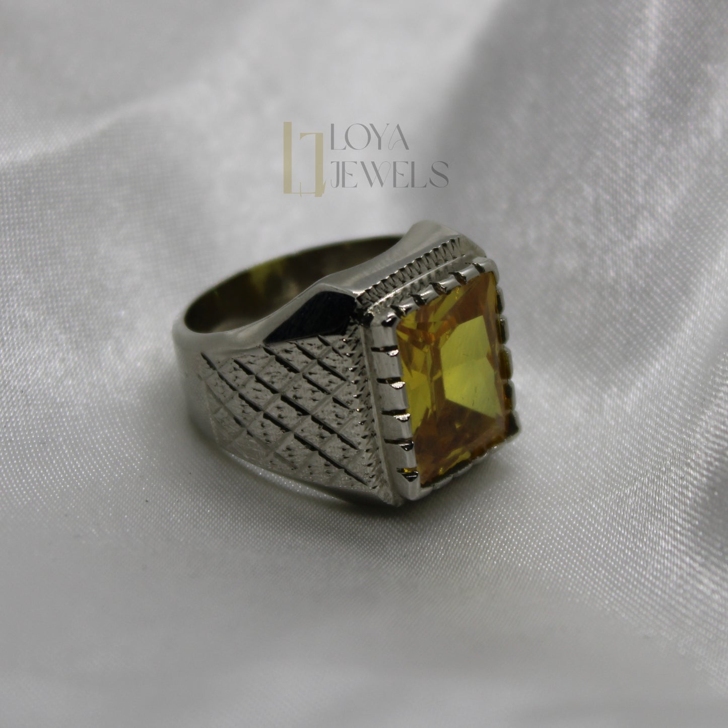 Yellow Zircon Ring